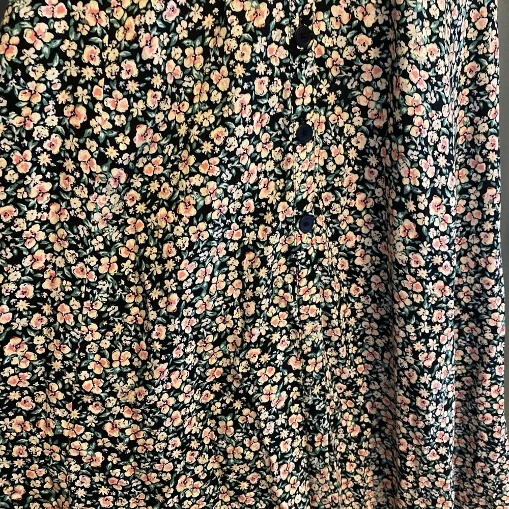 Free people Debbie-Jean shirt dress floral button front maxi - Picture 6 of 11